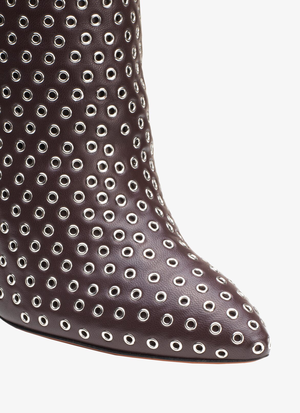 STILETTO BOOTS  ALAÏA BLACKCURRANT STILETTO BOOTS